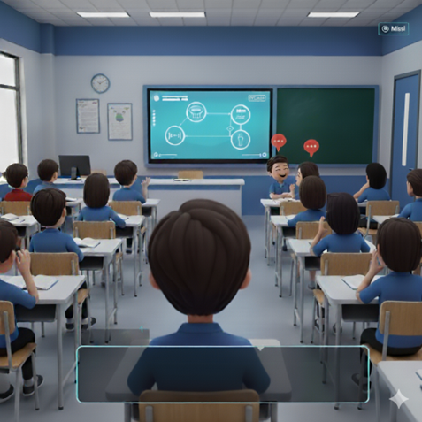 Suasana kelas virtual